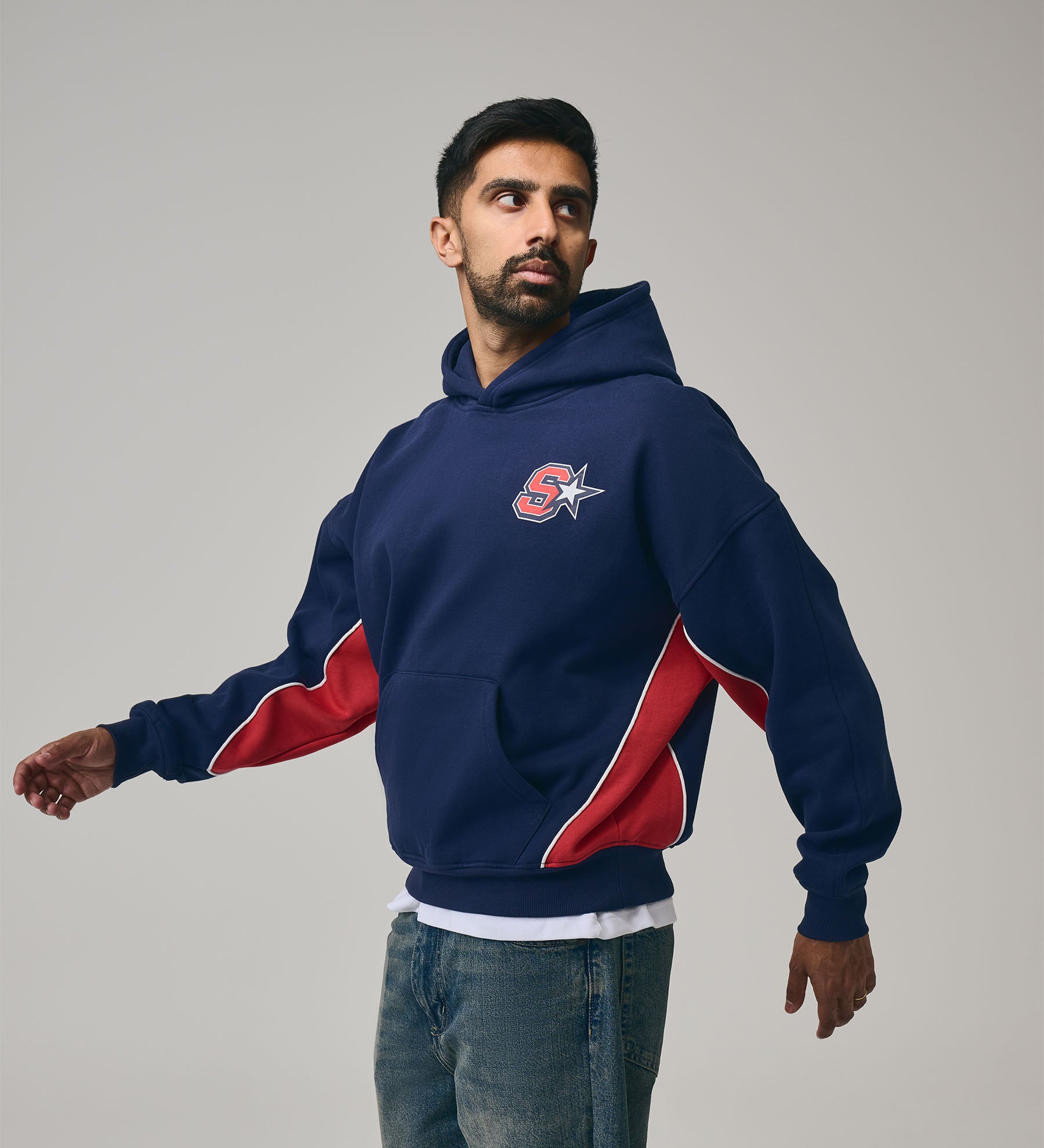 All-Star Hoodie [Royal Blue/Red] – Sidemen Clothing USA