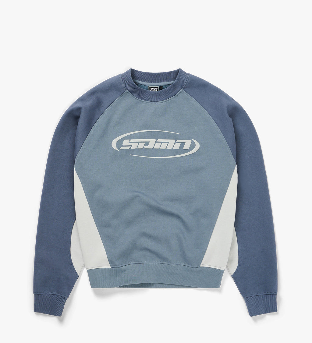 Astro Panel Sweater [Storm Blue/Mercury]