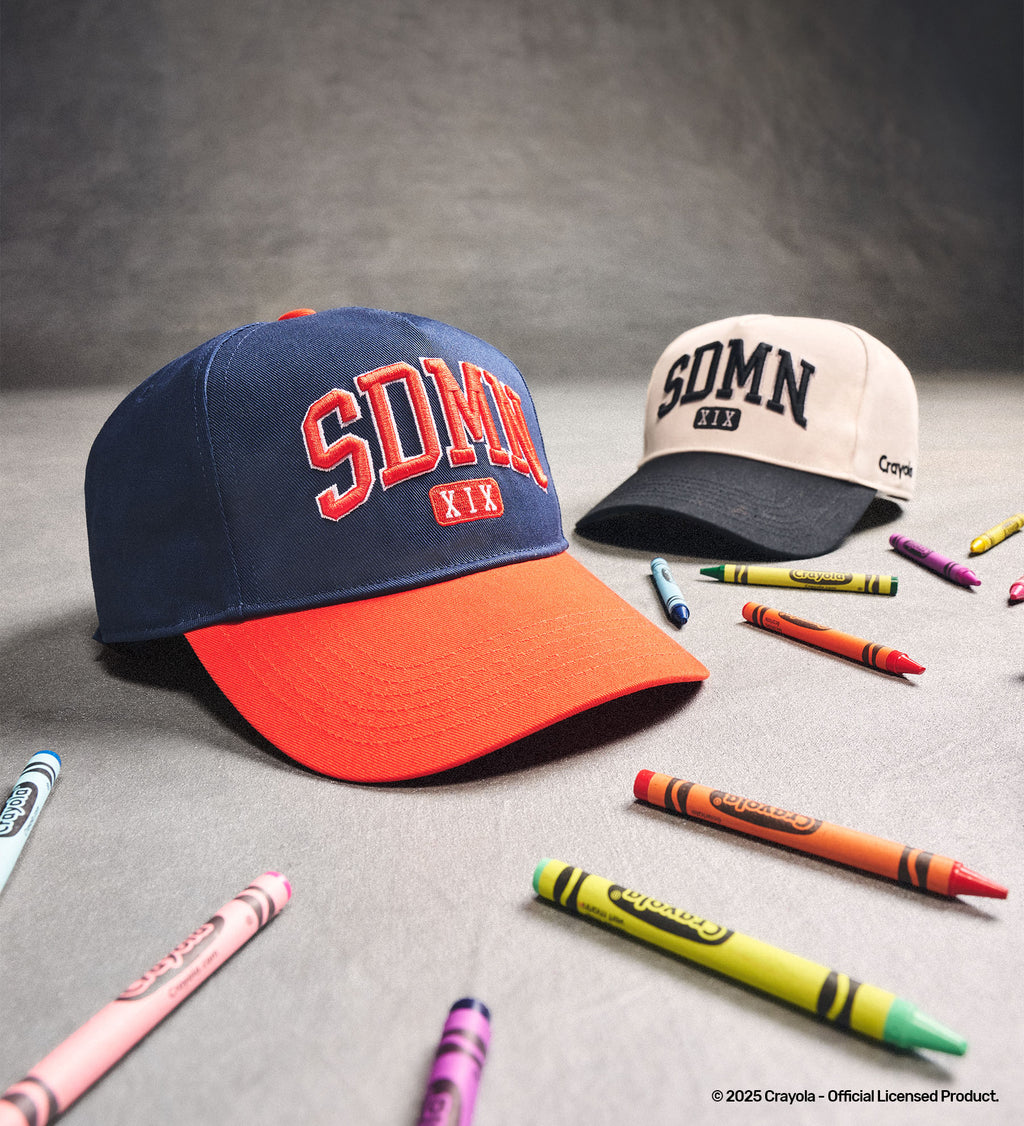 SDMN x Crayola Cap [White/Black]