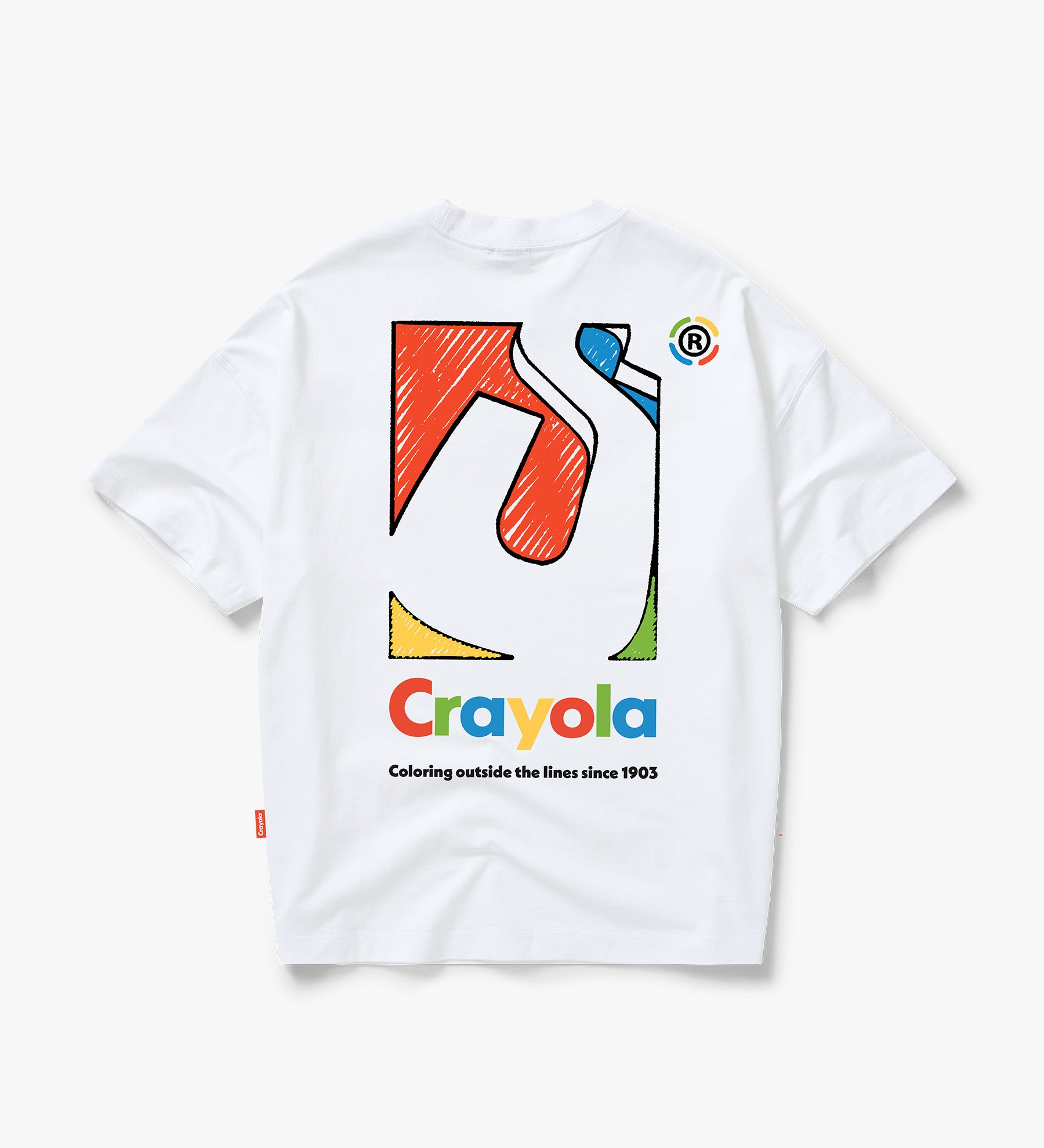 SDMN x Crayola Initial Box T-Shirt [White]