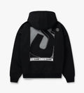 Initial Box Zip Hoodie [Black]