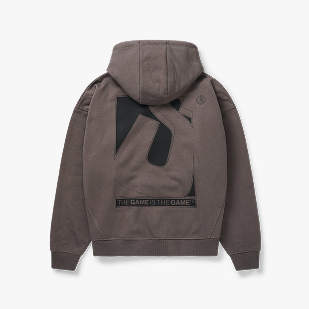 Initial Box Zip Hoodie [Phantom Grey]