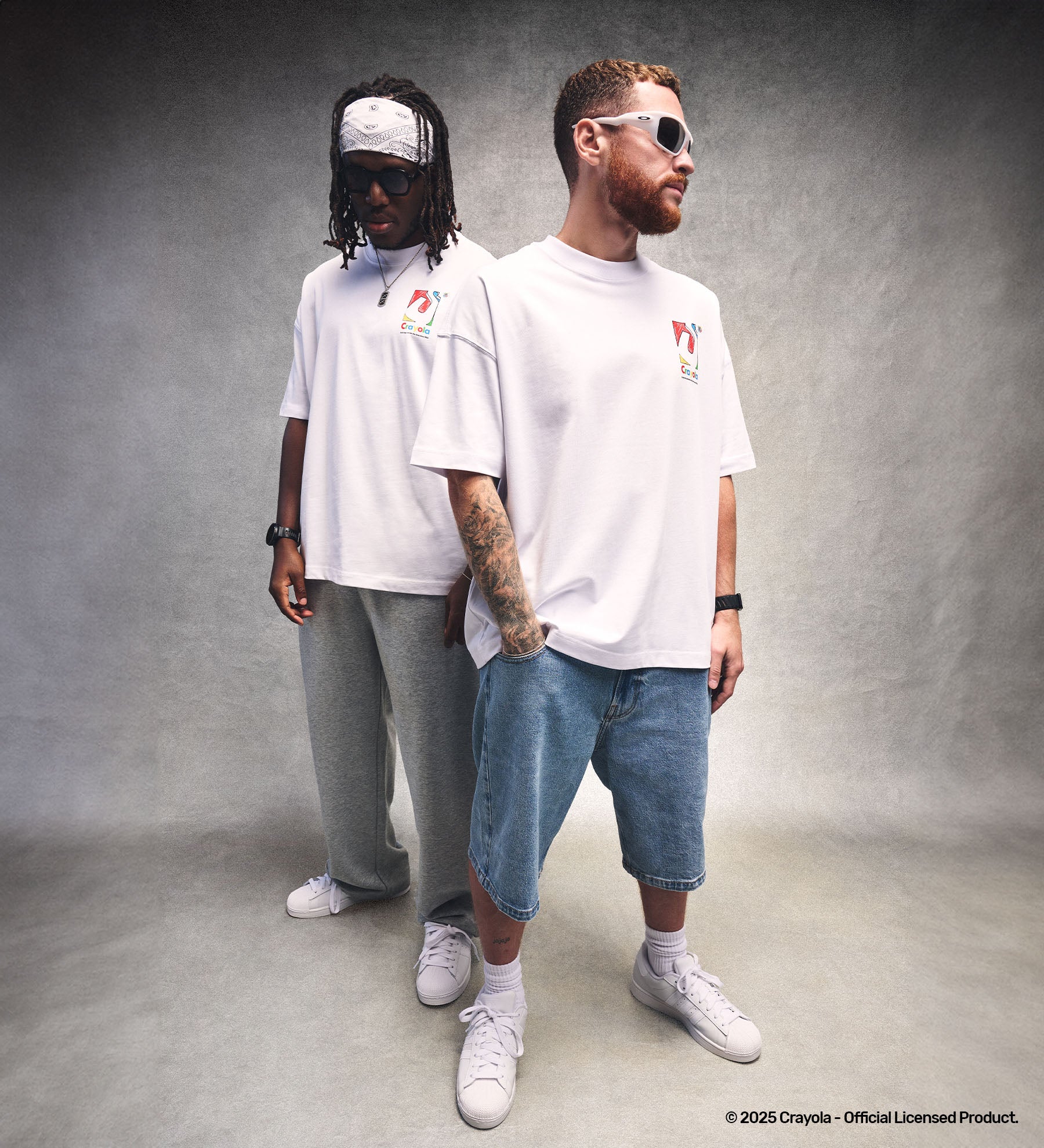 SDMN x Crayola Initial Box T-Shirt [White]