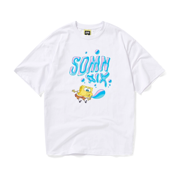 SDMN X SpongeBob Bubble Blowing T-Shirt [White]