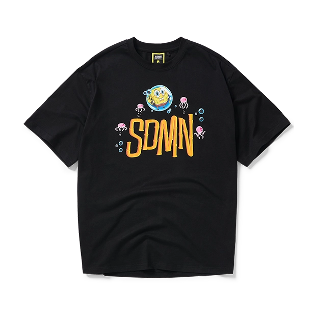 SDMN X SpongeBob Tiki Bamboo T-Shirt [Black]