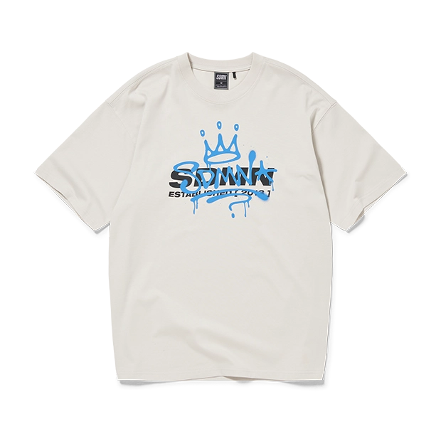 Spray T-Shirt [White/Blue]