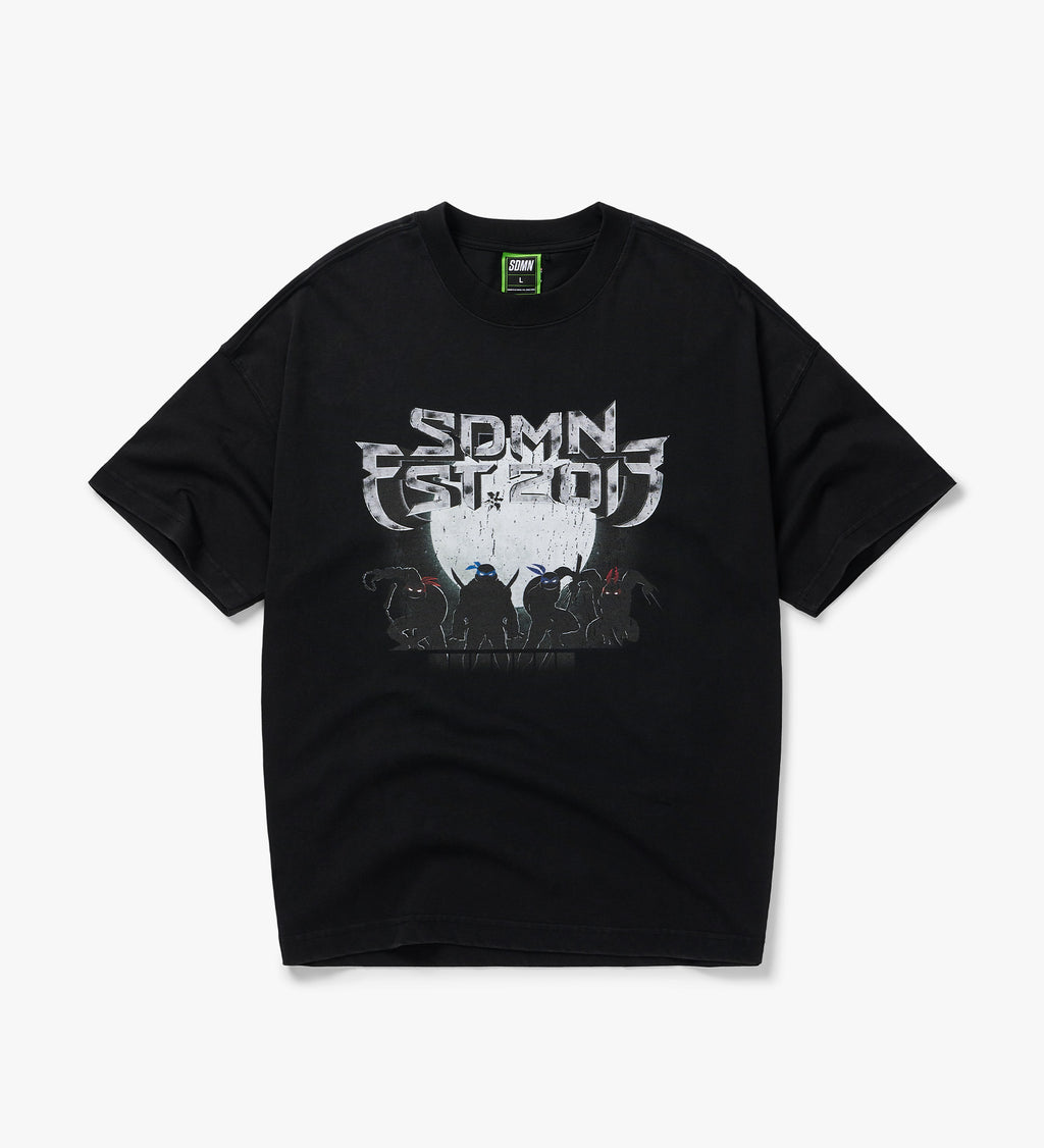 SDMN x TMNT Silhouette T-Shirt [Vintage Black]
