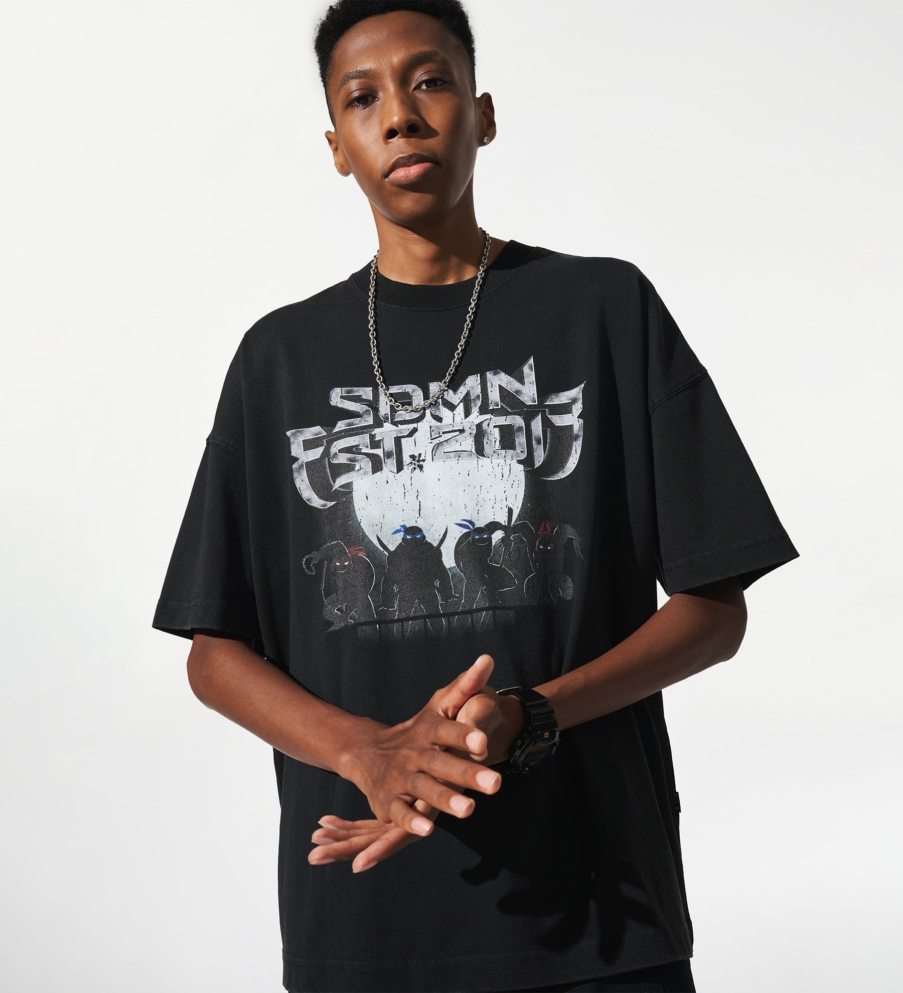 SDMN x TMNT Silhouette T-Shirt [Vintage Black]