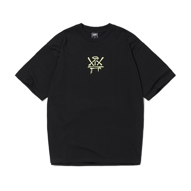 XIX Spray T-Shirt [Black/Lime]